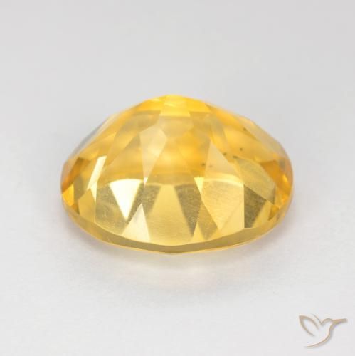 Citrino Dorado medio natural de 3.70 ct, Ovalada, VS