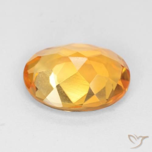 Citrino Dorado naranja natural de 2.55 ct, Ovalada, VS