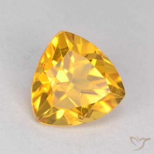 Citrino Dorado medio natural de 1.19 ct, Trillón, VS