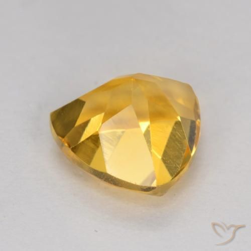 Citrino Dorado medio natural de 1.19 ct, Trillón, VS