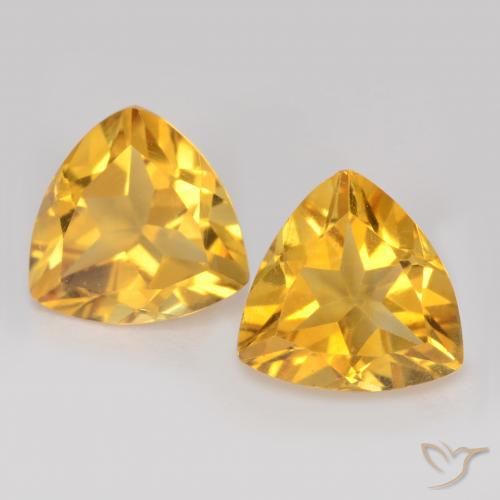 2.00ctw Natural Dorado medio Citrino, Trillón, VS