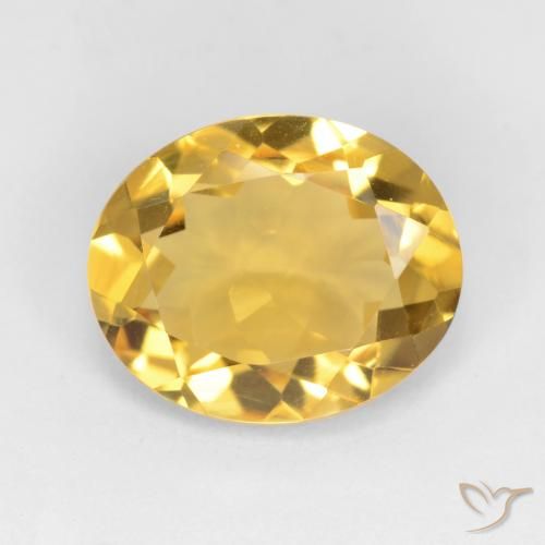 2.90ct Natural Dorado Citrino, Ovalada, VS