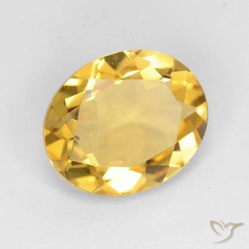 Citrino Dorado natural de 2.90 ct, Ovalada, VS
