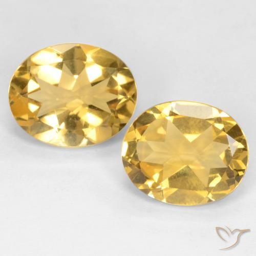 6.05ctw Natural Dorado medio Citrino, Ovalada, VS