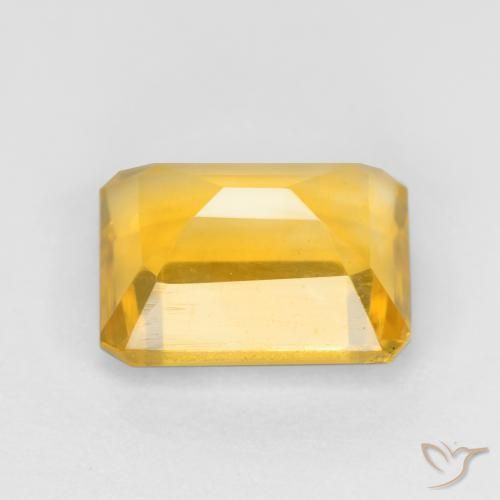 Citrino Dorado claro natural de 1.69 ct, Corte Octágono / Esmeralda, VVS-VS