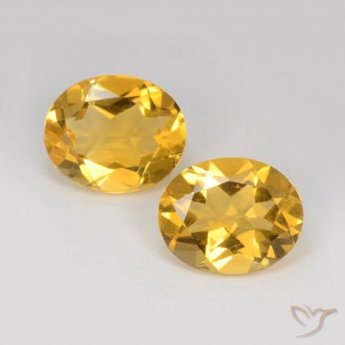 6.36ctw Natural Dorado Citrino, Ovalada, VS