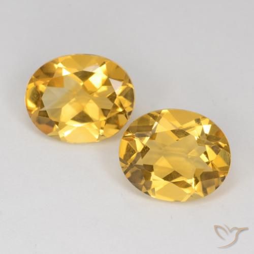 6.11ctw Natural Dorado Citrino, Ovalada, VS