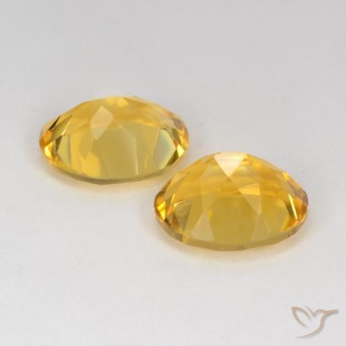Gemas de Citrino Dorado natural de 6.29 ct, Ovalada, VS
