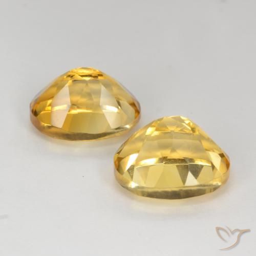 Gemas de Citrino Dorado medio natural de 7.87 ct, Ovalada, VS