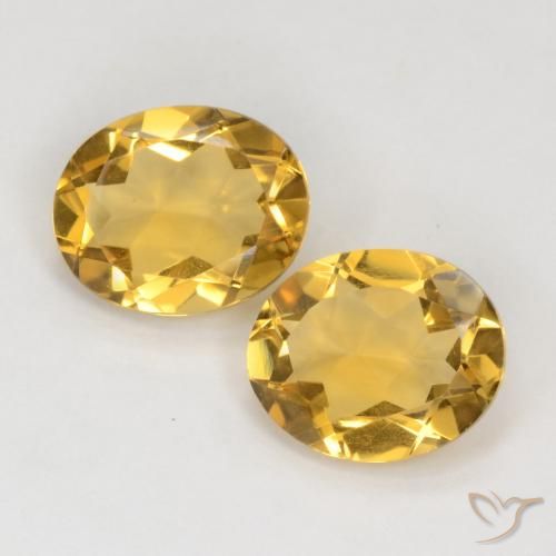 5.70ctw Natural Dorado medio Citrino, Ovalada, VS