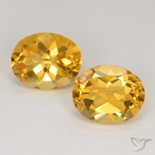 7.48ctw Natural Naranja dorado Citrino, Ovalada, VS