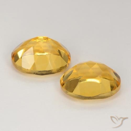 Gemas de Citrino Naranja dorado natural de 7.48 ct, Ovalada, VS