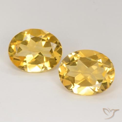 5.71ctw Natural Dorado medio Citrino, Ovalada, VS