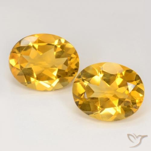 6.69ctw Natural Dorado oscuro Citrino, Ovalada, VS