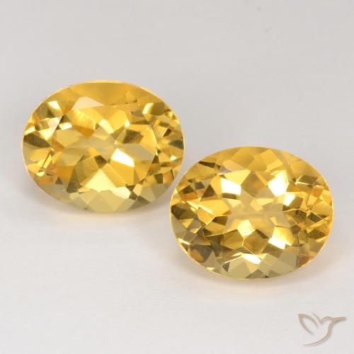 7.26ctw Natural Dorado medio Citrino, Ovalada, VS