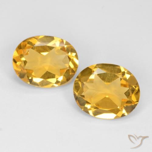 6.10ctw Natural Dorado Citrino, Ovalada, VS