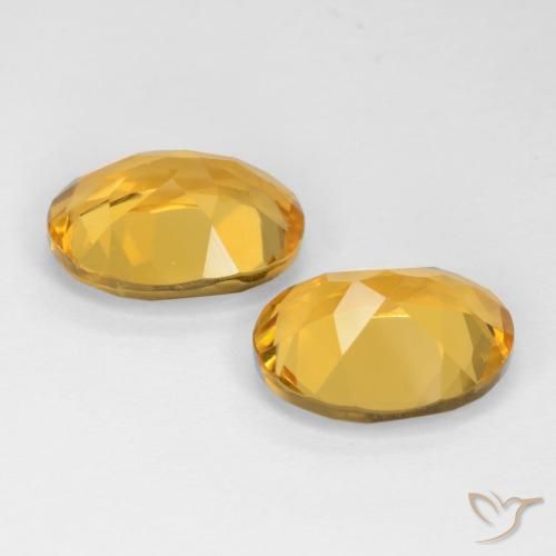 Gemas de Citrino Dorado natural de 6.10 ct, Ovalada, VS