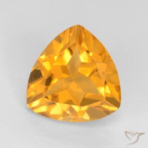 1.26ct Natural Dorado naranja Citrino, Trillón, VS
