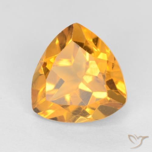 Citrino Dorado naranja natural de 1.26 ct, Trillón, VS
