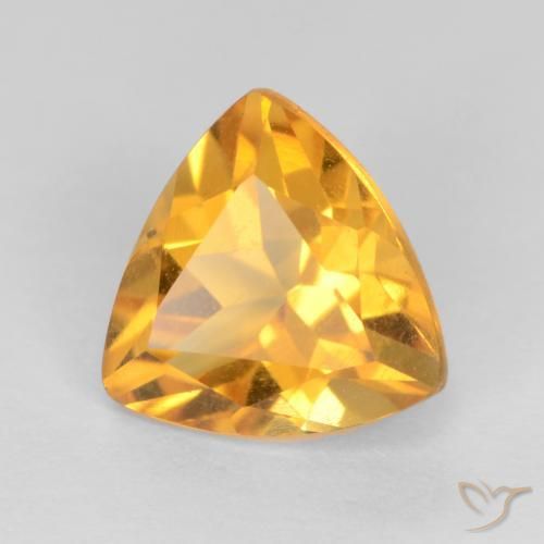 Citrino Naranja dorado intenso natural de 1.09 ct, Trillón, VS