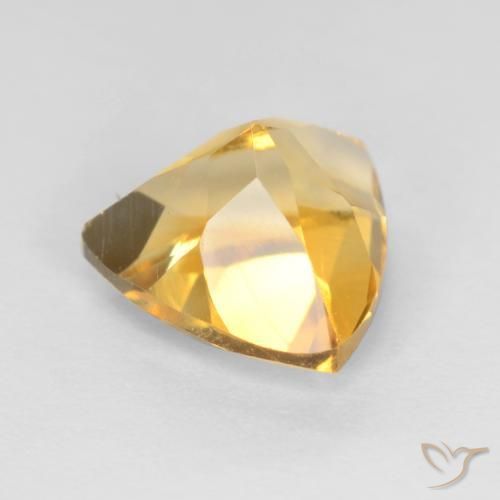 Citrino Dorado claro natural de 1.13 ct, Trillón, VS