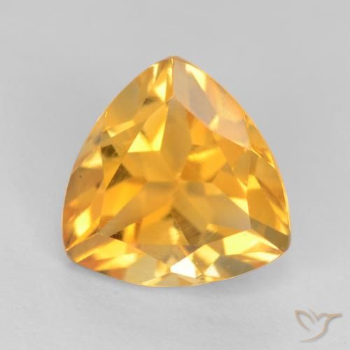 1.34ct Natural Dorado medio Citrino, Trillón, VS