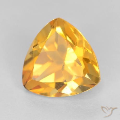 Citrino Dorado medio natural de 1.34 ct, Trillón, VS