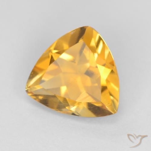 Citrino Naranja dorado natural de 0.91 ct, Trillón, VS