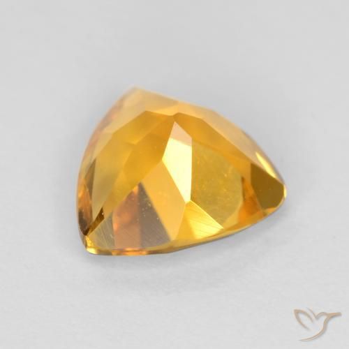 Citrino Naranja dorado natural de 0.91 ct, Trillón, VS