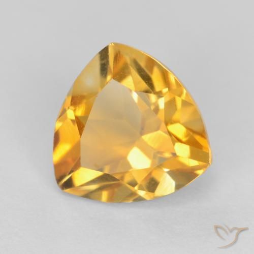 Citrino Naranja dorado natural de 1.14 ct, Trillón, VS