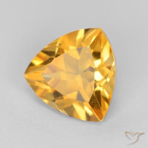 Citrino Dorado medio natural de 1.09 ct, Trillón, VS