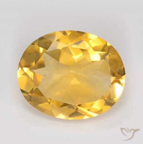 2.94ct Natural Dorado Citrino, Ovalada, VS