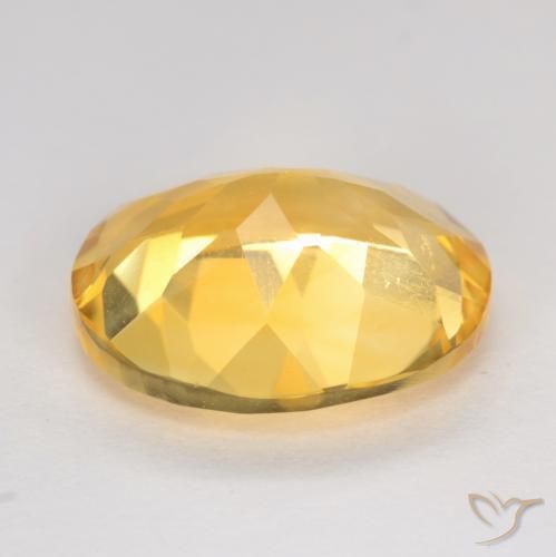 Citrino Dorado natural de 2.94 ct, Ovalada, VS