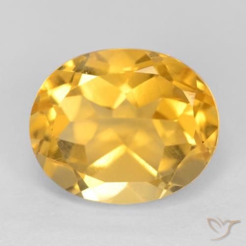 3.85ct Natural Dorado claro Citrino, Ovalada, VS