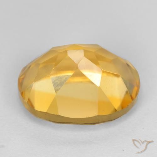 Citrino Dorado claro natural de 3.85 ct, Ovalada, VS