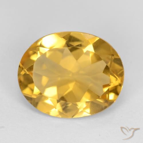 2.79ct Natural Dorado intenso Citrino, Ovalada, VVS-VS