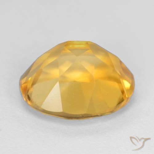 Citrino Dorado claro natural de 3.40 ct, Ovalada, VVS-VS