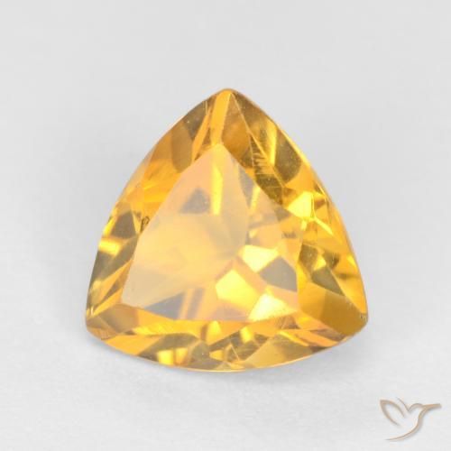Citrino Dorado medio natural de 0.95 ct, Trillón, VS