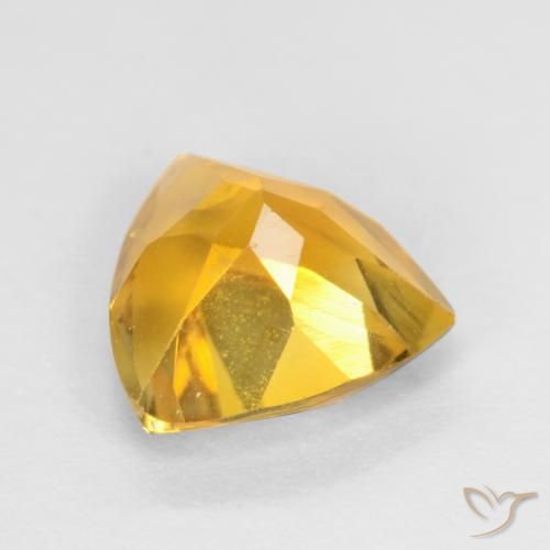 Citrino Dorado medio natural de 0.95 ct, Trillón, VS