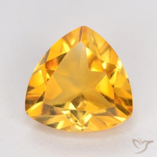1.02ct Natural Dorado oscuro Citrino, Trillón, VS