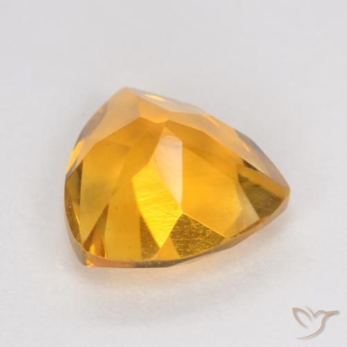 Citrino Dorado oscuro natural de 1.02 ct, Trillón, VS