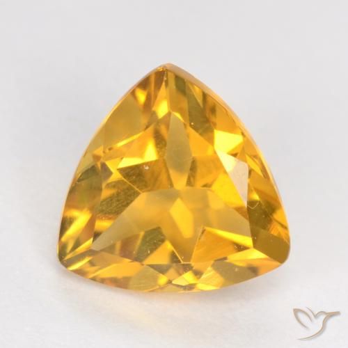 1.13ct Natural Dorado oscuro Citrino, Trillón, VS