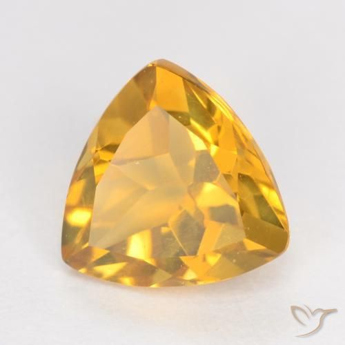 Citrino Dorado oscuro natural de 1.13 ct, Trillón, VS