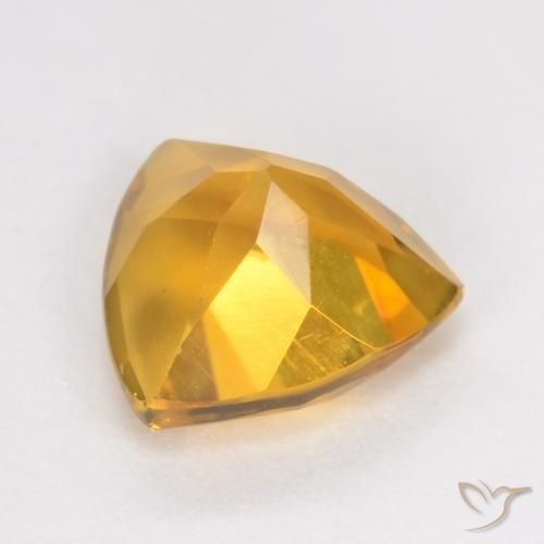 Citrino Dorado oscuro natural de 1.13 ct, Trillón, VS
