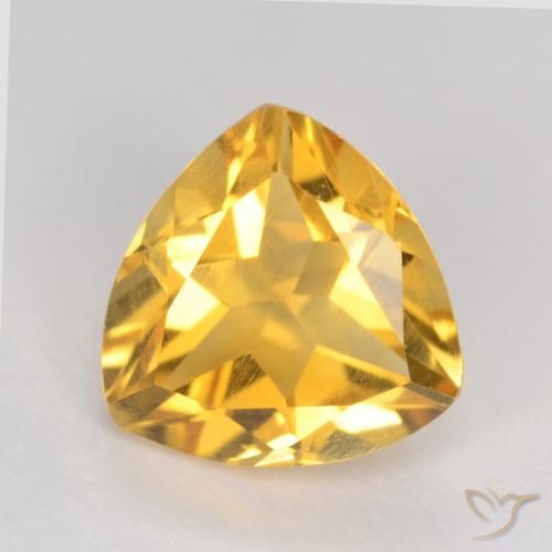 1.10ct Natural Dorado medio Citrino, Trillón, VS