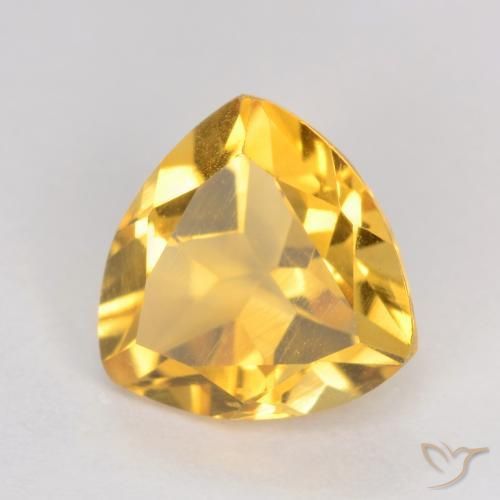 Citrino Dorado medio natural de 1.10 ct, Trillón, VS