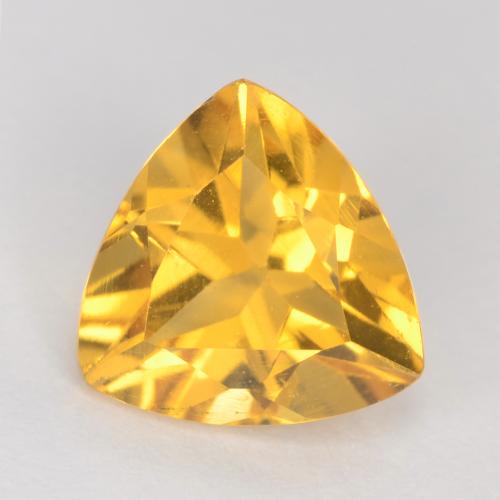 Citrino dorado natural de 1,07 ct, trillón, VS