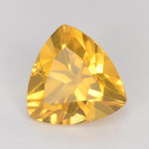 Citrino dorado natural de 1,07 ct, trillón, VS