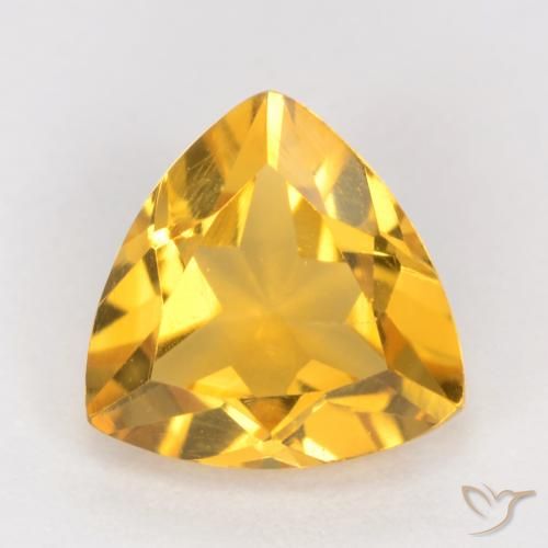 1.06ct Natural Dorado medio Citrino, Trillón, VS