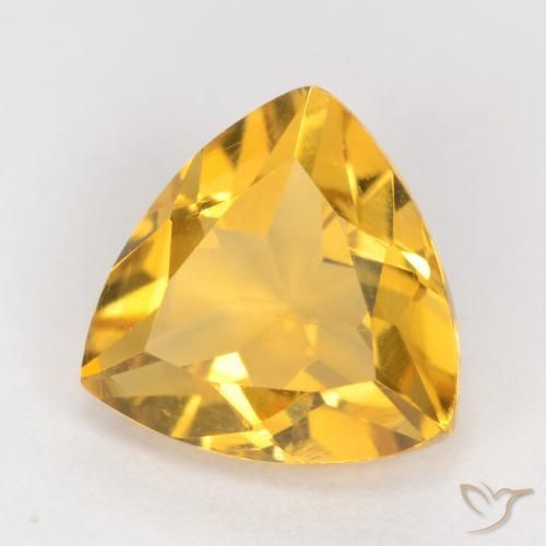 Citrino Dorado medio natural de 1.06 ct, Trillón, VS